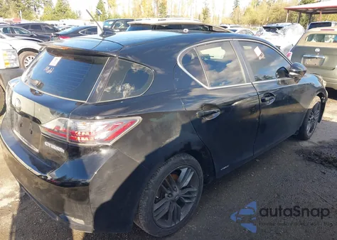 2013 Lexus Ct 200H из США, поврежденный, VIN JTHKD5BH1D2140497
